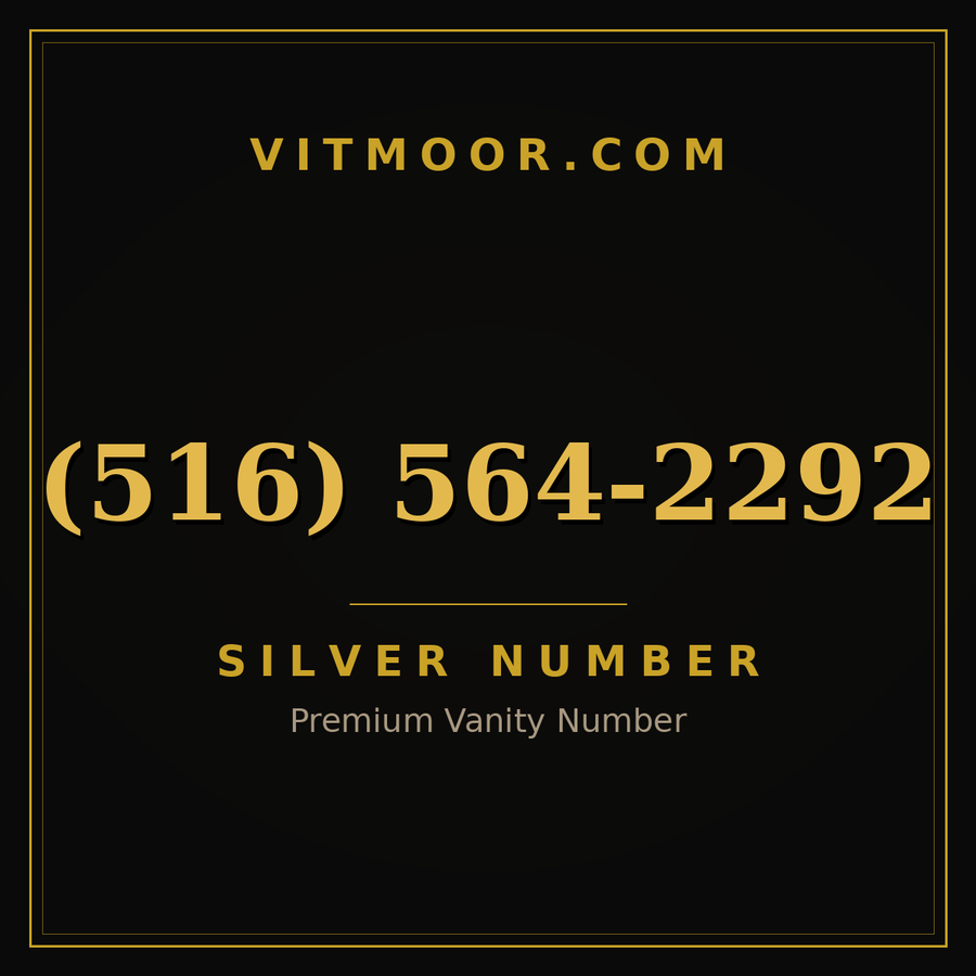 VITMOOR Silver premium number (516) 564-2292