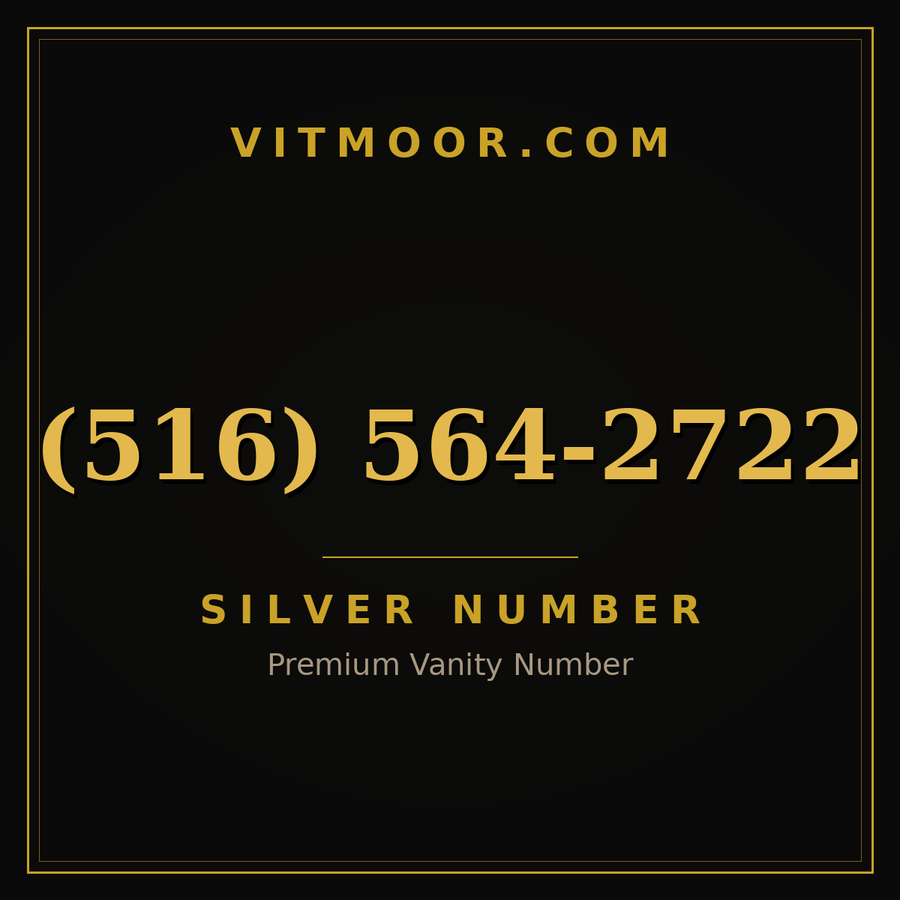VITMOOR Silver premium number (516) 564-2722