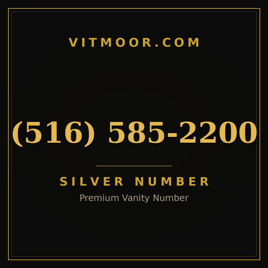 VITMOOR Silver premium number (516) 585-2200