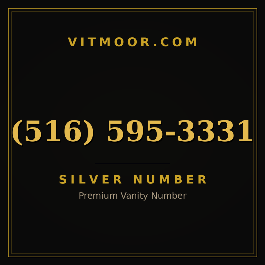VITMOOR Silver premium number (516) 595-3331