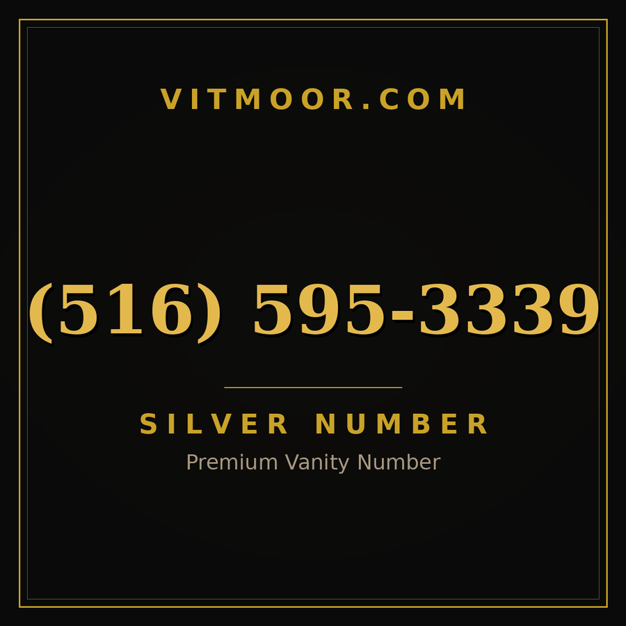 VITMOOR Silver premium number (516) 595-3339