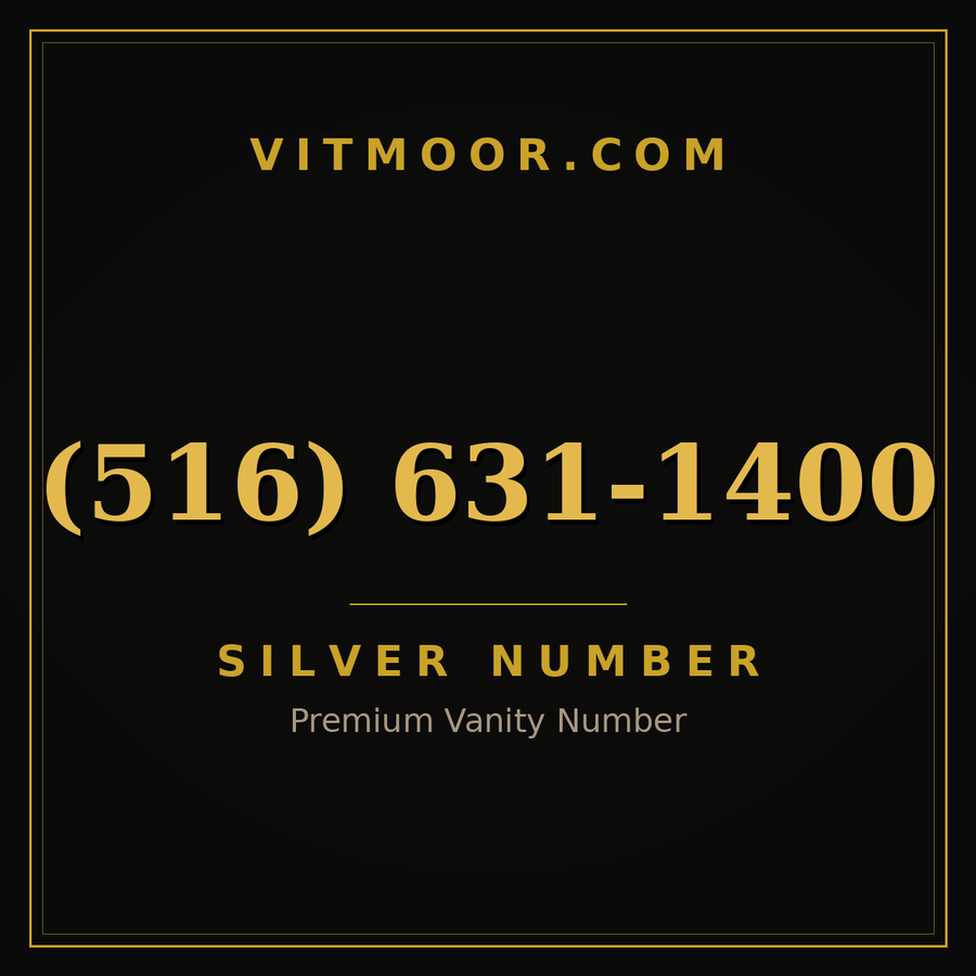 VITMOOR Silver premium number (516) 631-1400