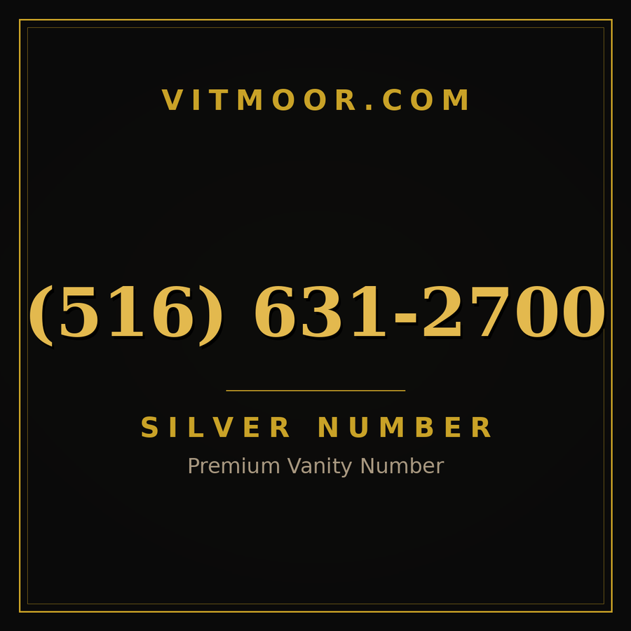 VITMOOR Silver premium number (516) 631-2700