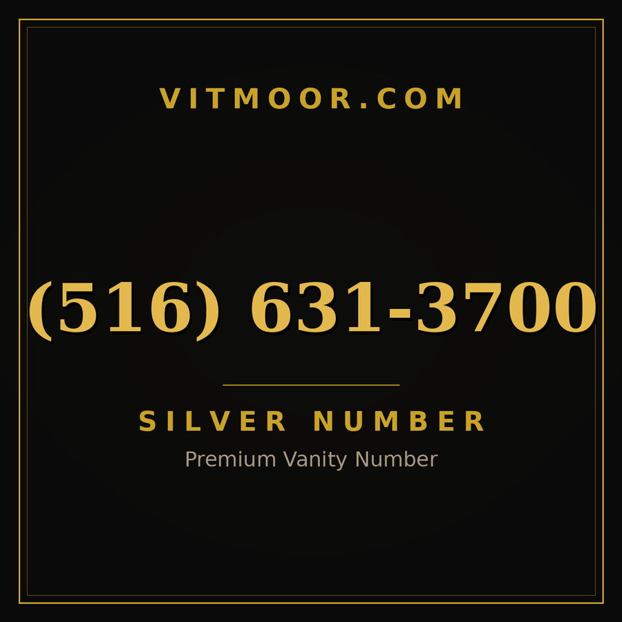 VITMOOR Silver premium number (516) 631-3700