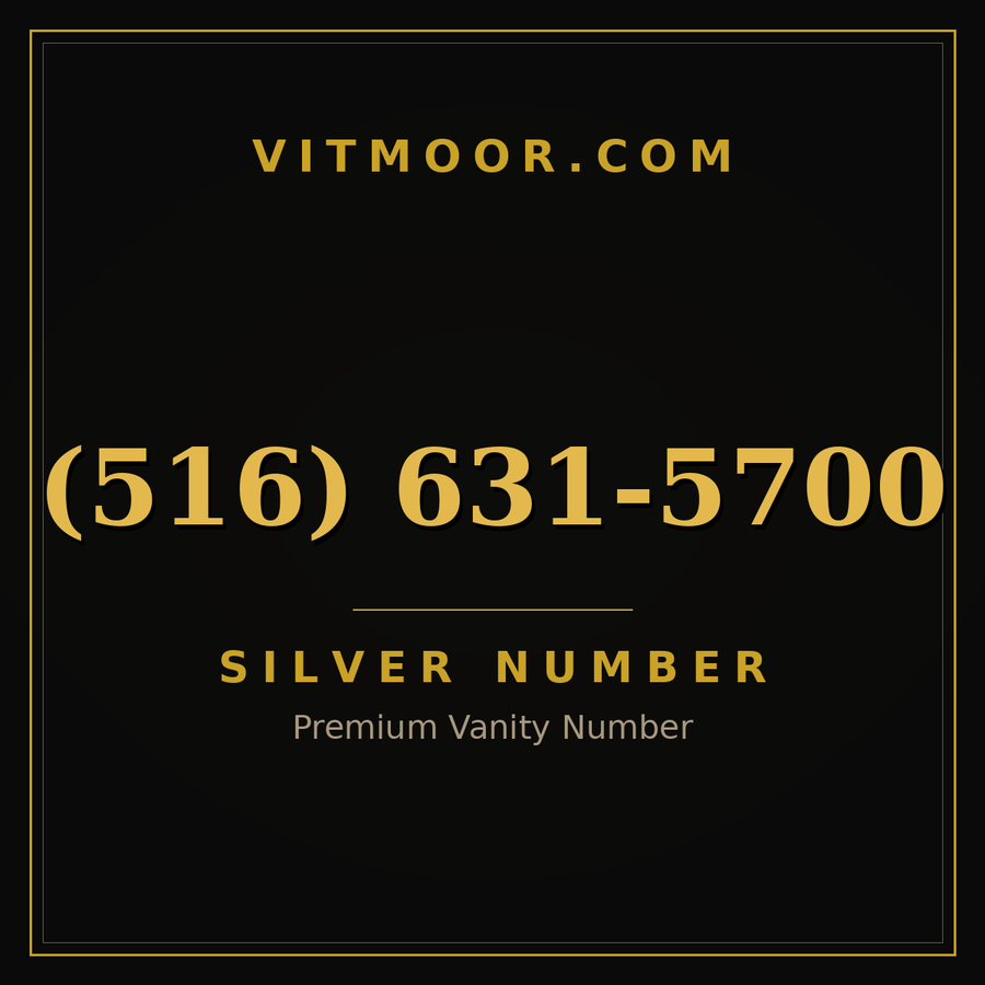 VITMOOR Silver premium number (516) 631-5700