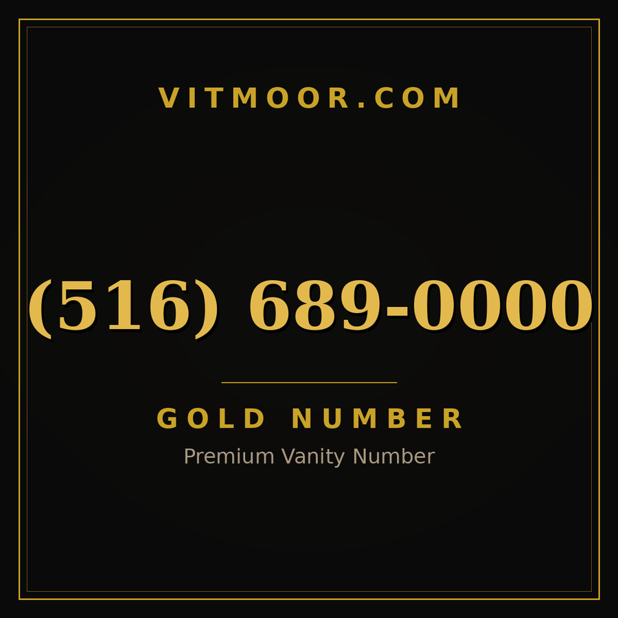 VITMOOR Gold premium number (516) 689-0000