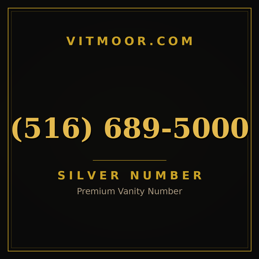 VITMOOR Silver premium number (516) 689-5000