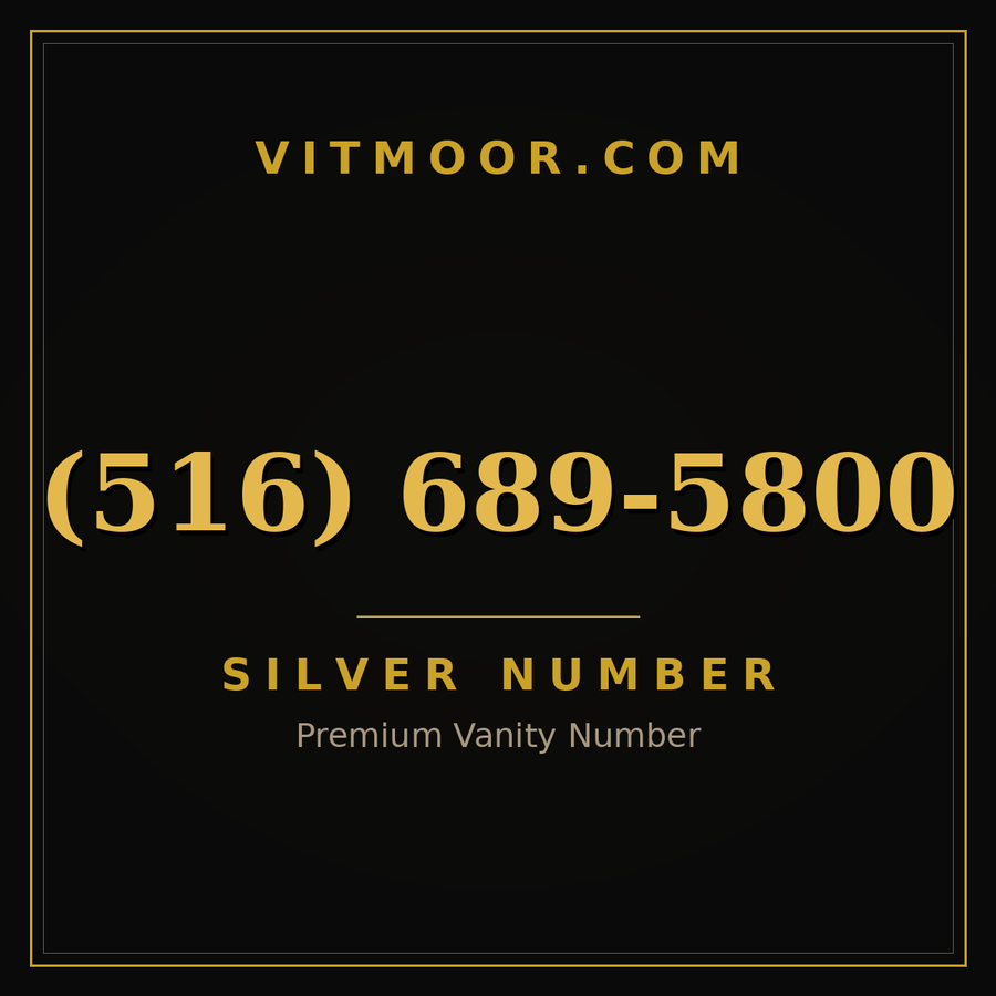 VITMOOR Silver premium number (516) 689-5800