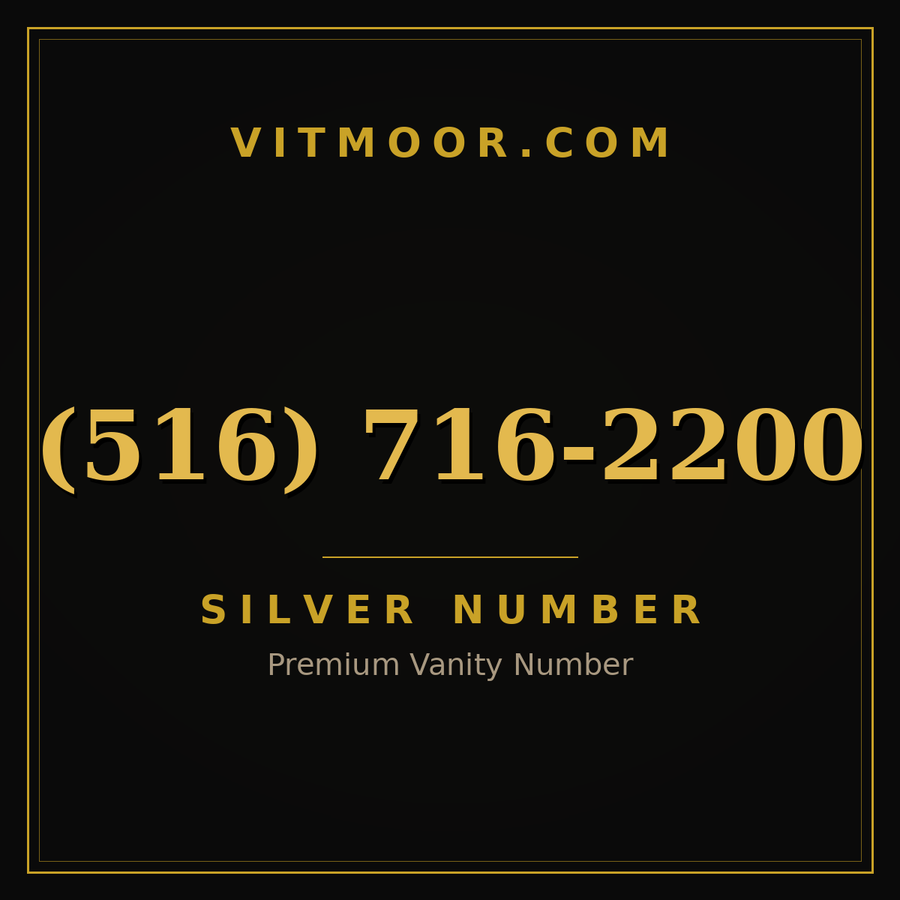 VITMOOR Silver premium number (516) 716-2200