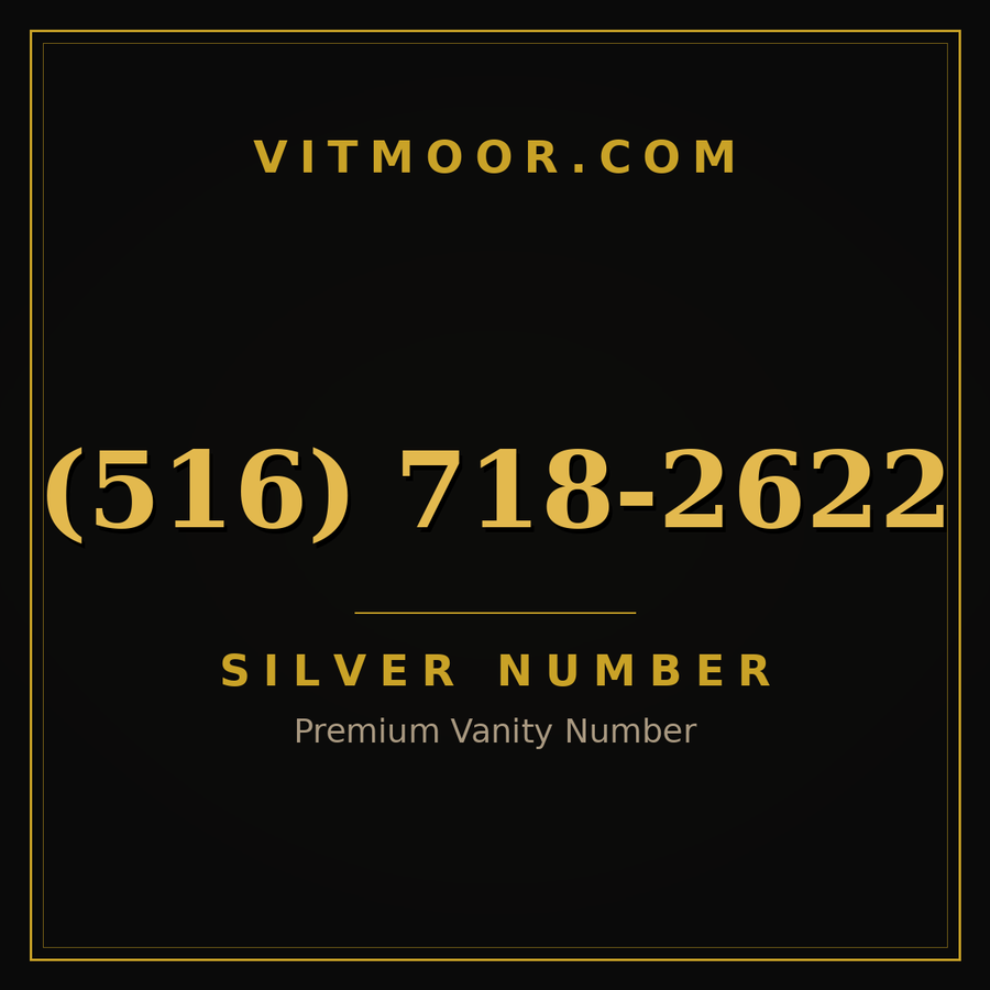 VITMOOR Silver premium number (516) 718-2622
