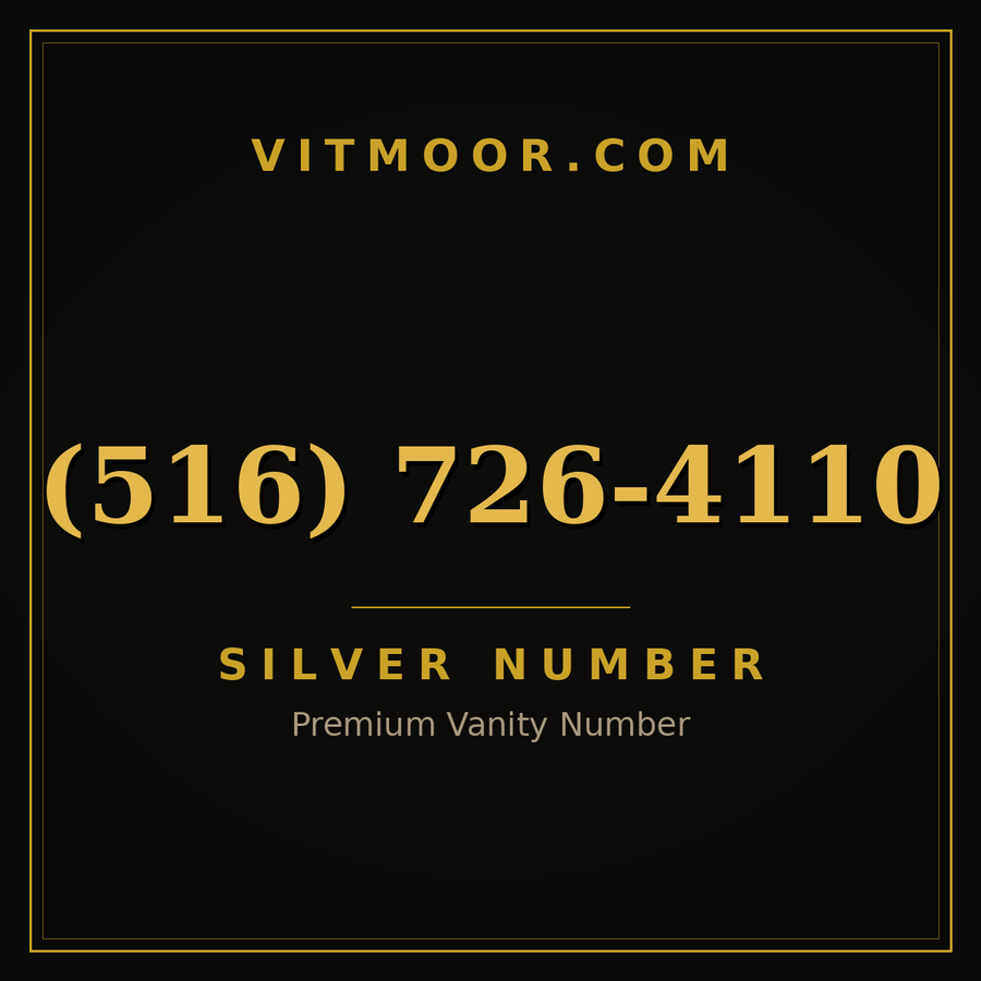 VITMOOR Silver premium number (516) 726-4110
