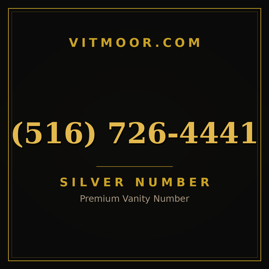 VITMOOR Silver premium number (516) 726-4441