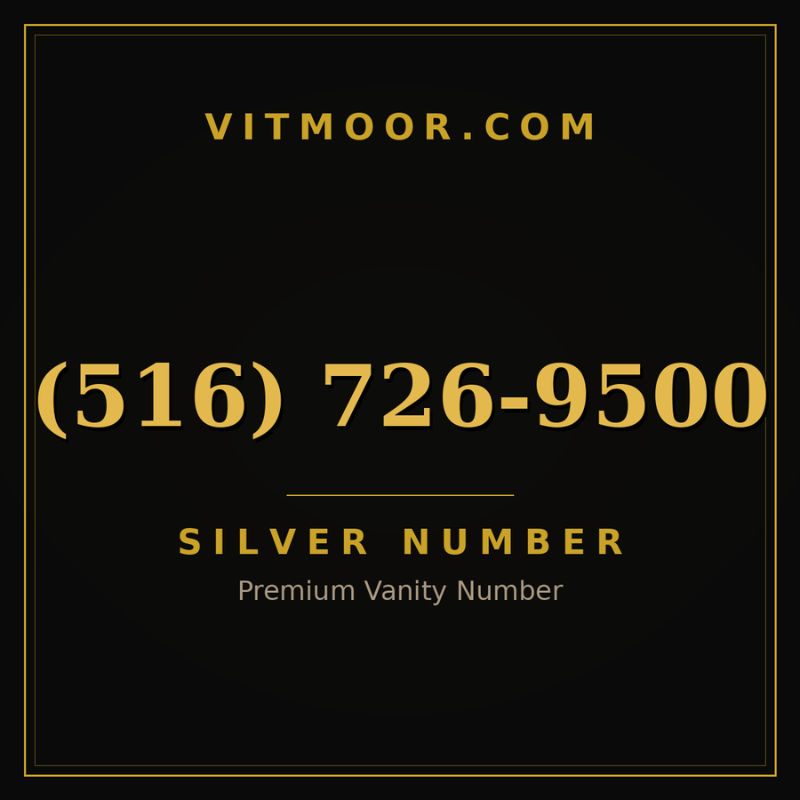 VITMOOR Silver premium number (516) 726-9500