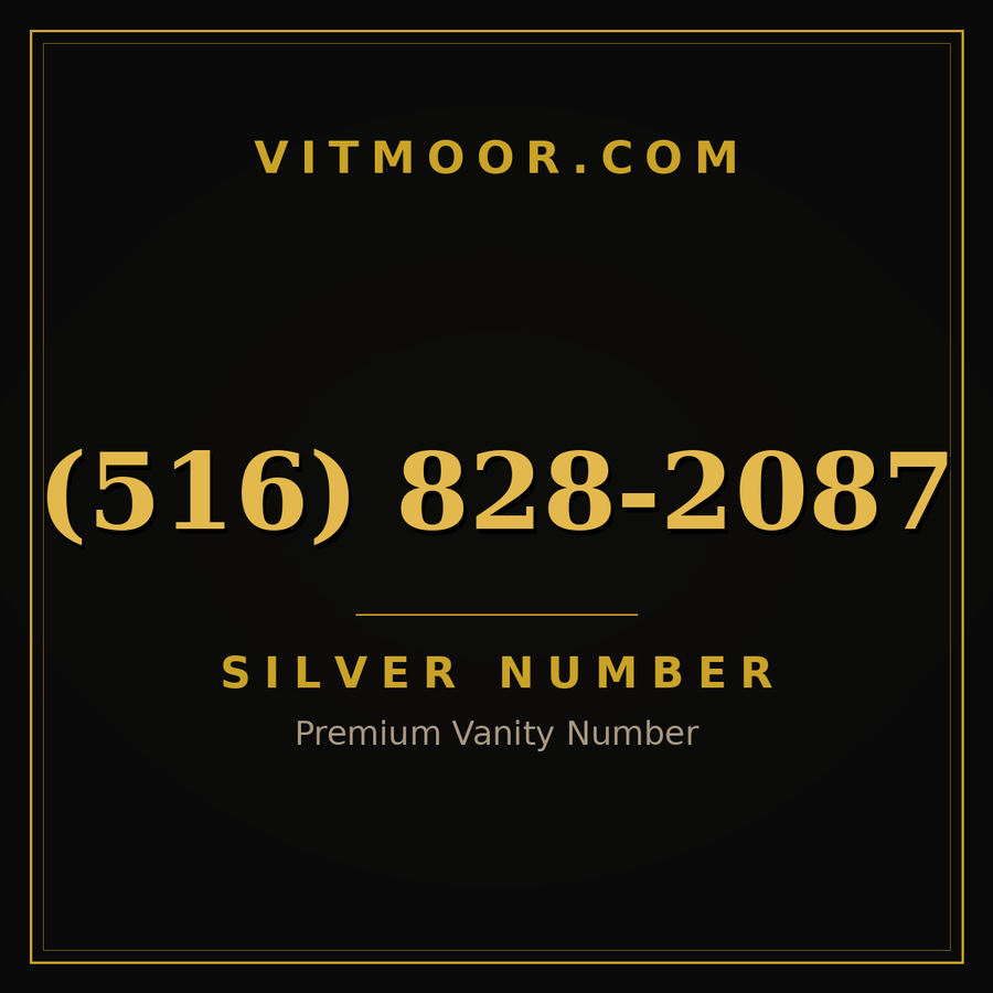 VITMOOR Silver premium number (516) 828-2087