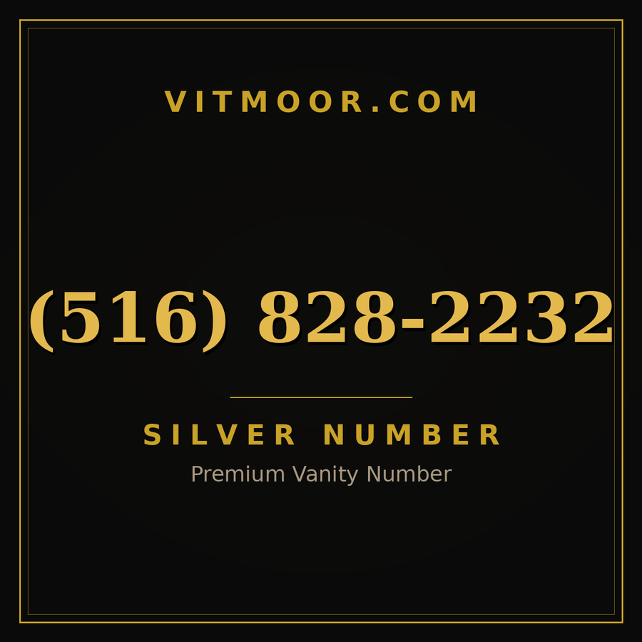VITMOOR Silver premium number (516) 828-2232