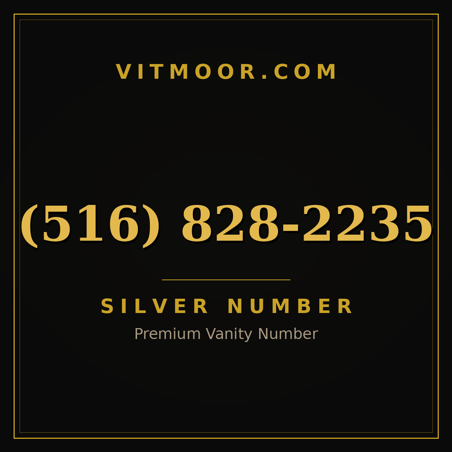 VITMOOR Silver premium number (516) 828-2235