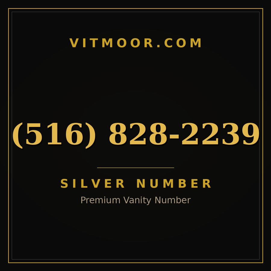 VITMOOR Silver premium number (516) 828-2239