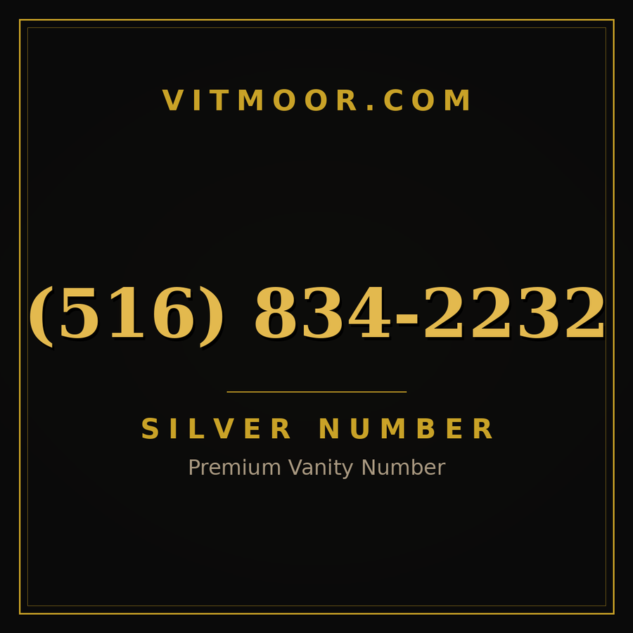VITMOOR Silver premium number (516) 834-2232