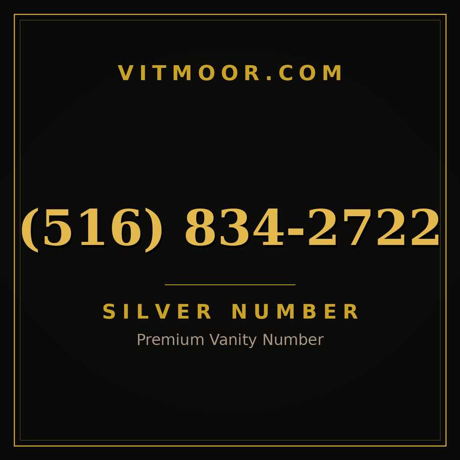 VITMOOR Silver premium number (516) 834-2722