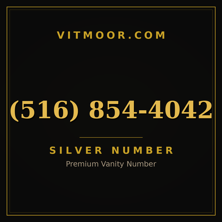 VITMOOR Silver premium number (516) 854-4042