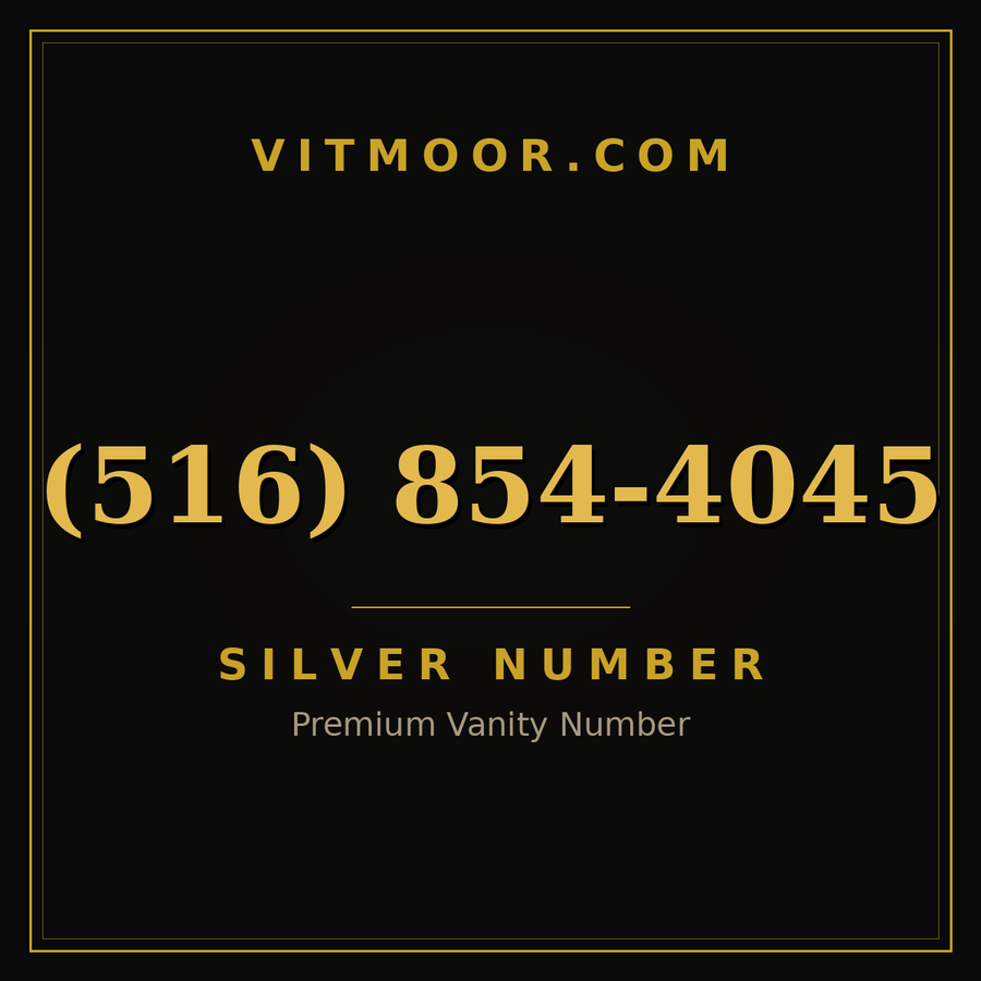 VITMOOR Silver premium number (516) 854-4045