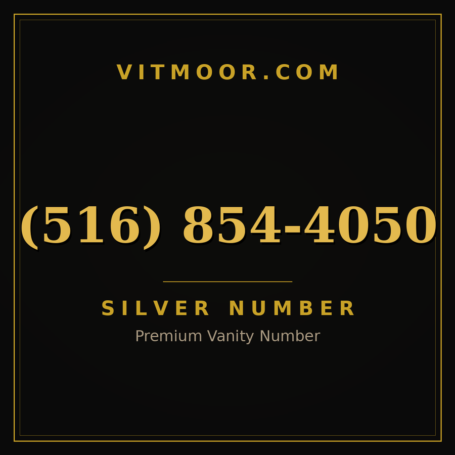VITMOOR Silver premium number (516) 854-4050