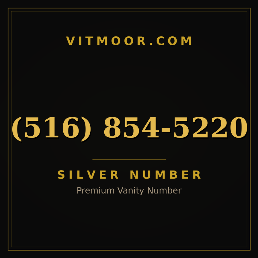 VITMOOR Silver premium number (516) 854-5220