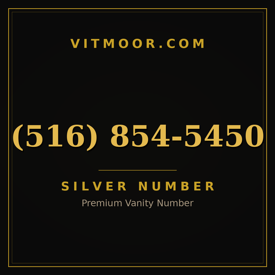 VITMOOR Silver premium number (516) 854-5450