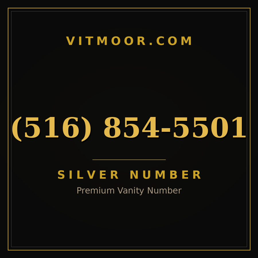 VITMOOR Silver premium number (516) 854-5501