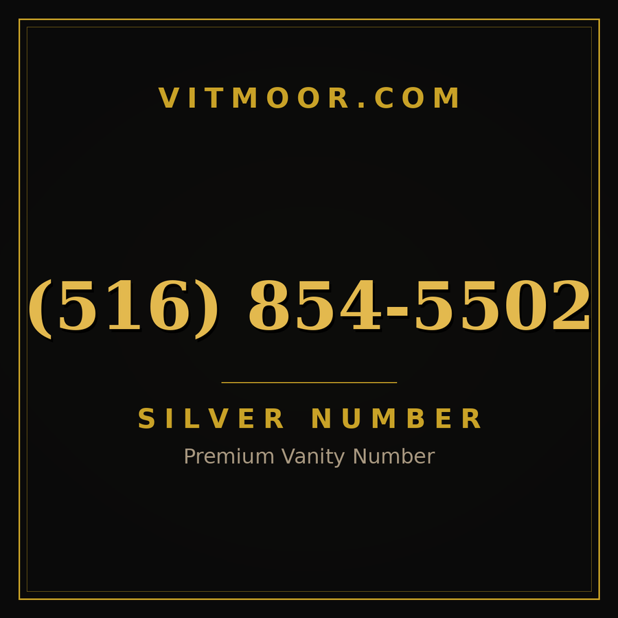 VITMOOR Silver premium number (516) 854-5502