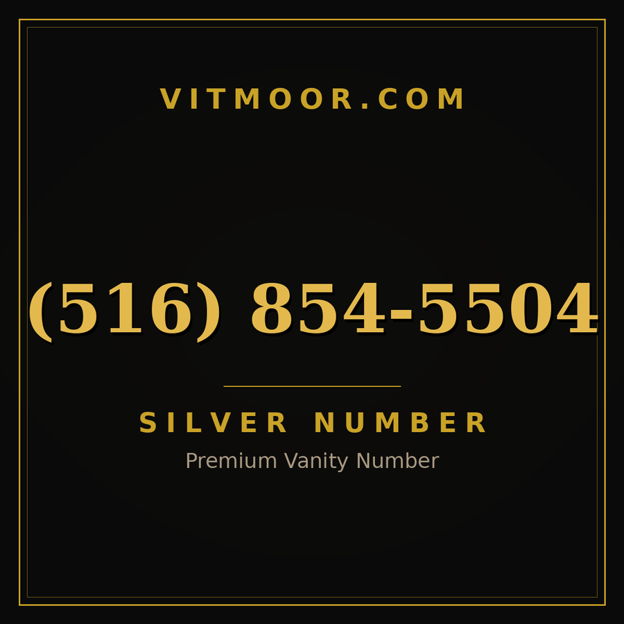 VITMOOR Silver premium number (516) 854-5504