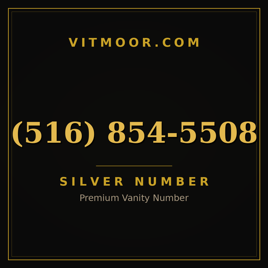 VITMOOR Silver premium number (516) 854-5508
