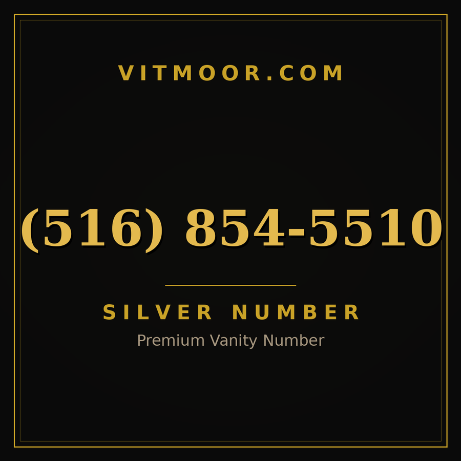 VITMOOR Silver premium number (516) 854-5510