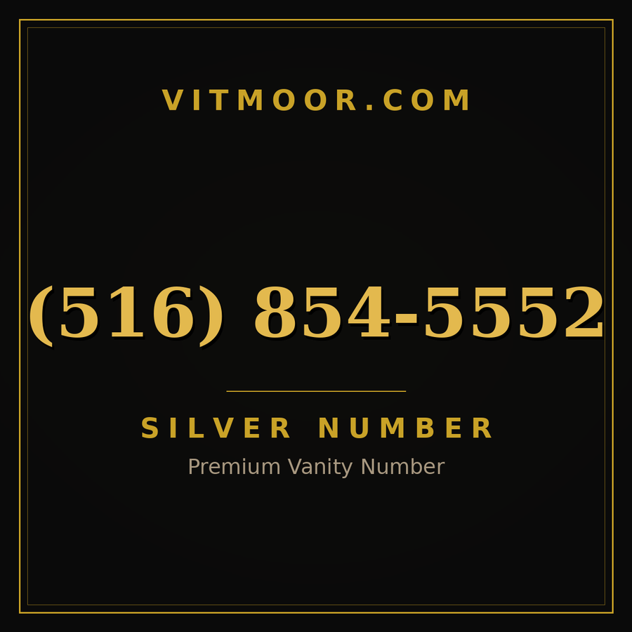 VITMOOR Silver premium number (516) 854-5552