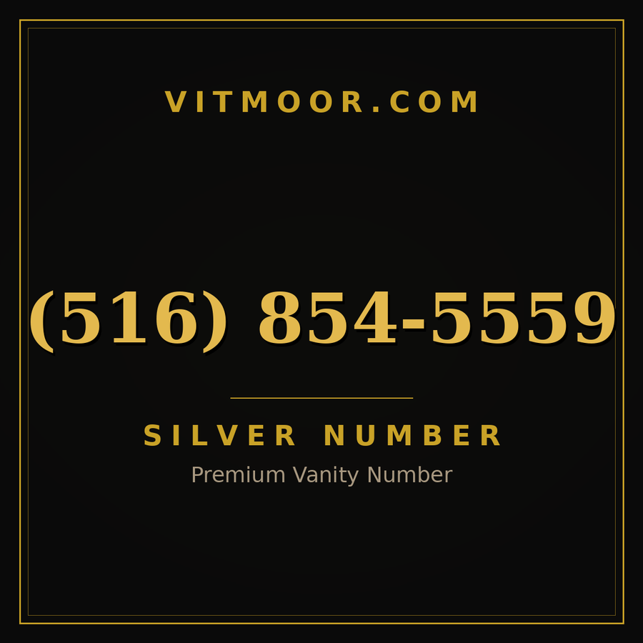 VITMOOR Silver premium number (516) 854-5559