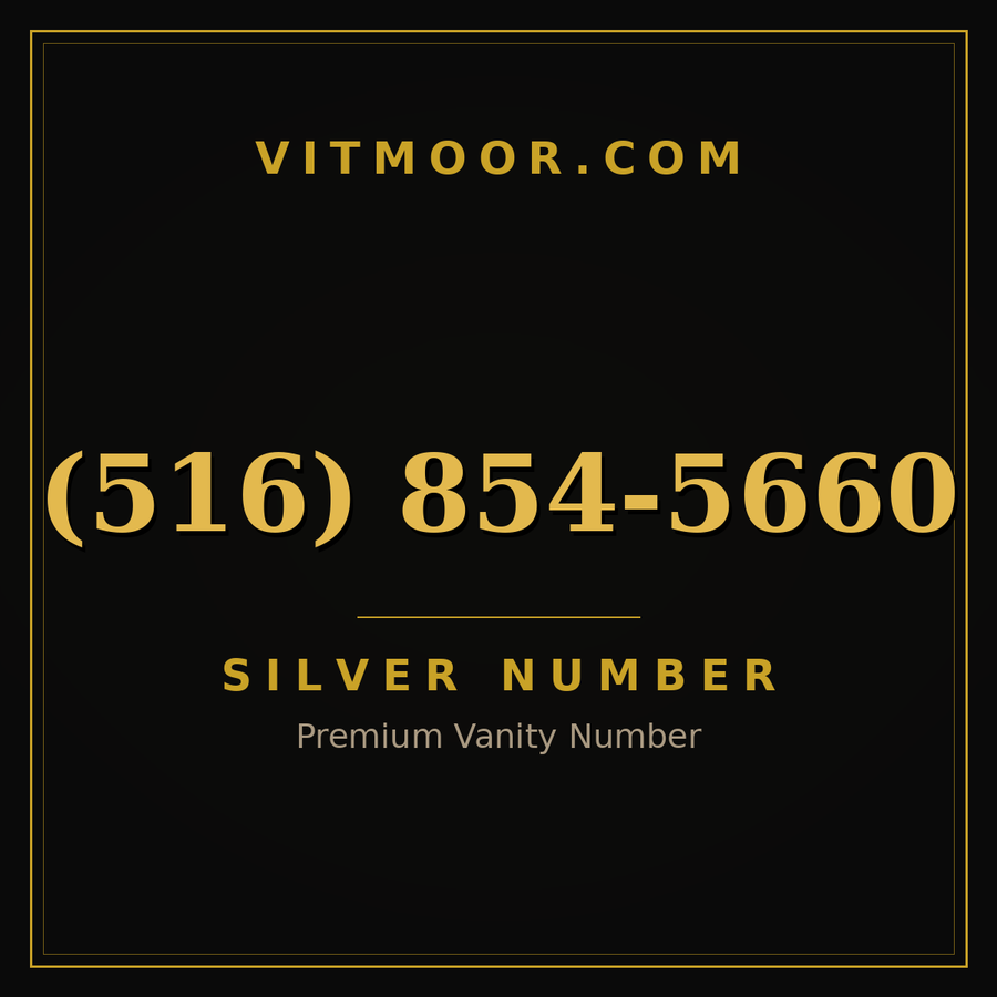 VITMOOR Silver premium number (516) 854-5660