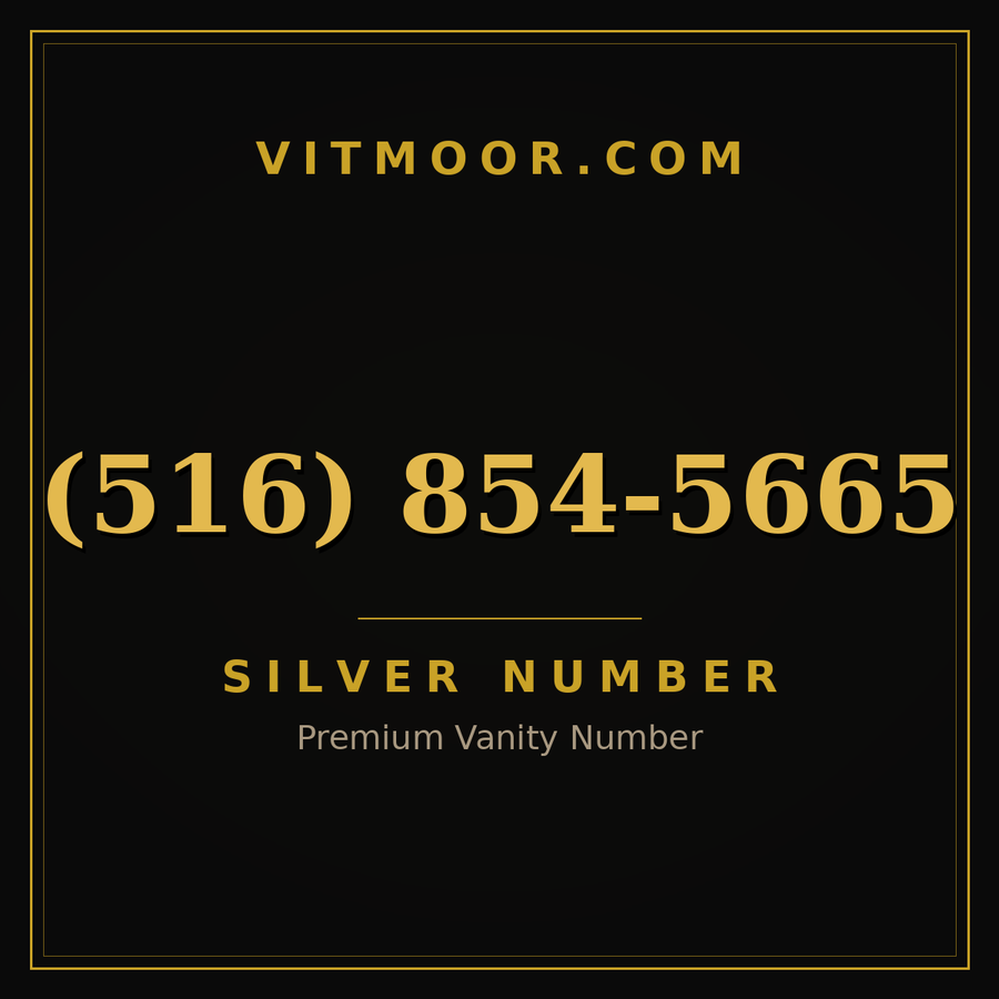 VITMOOR Silver premium number (516) 854-5665