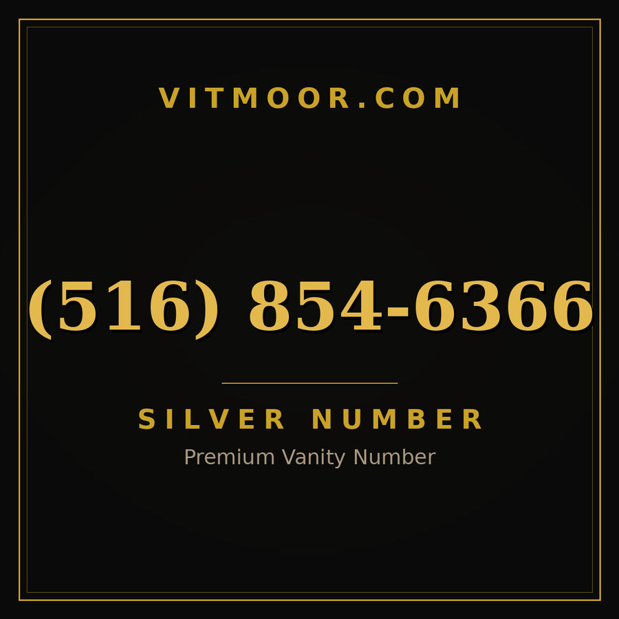 VITMOOR Silver premium number (516) 854-6366