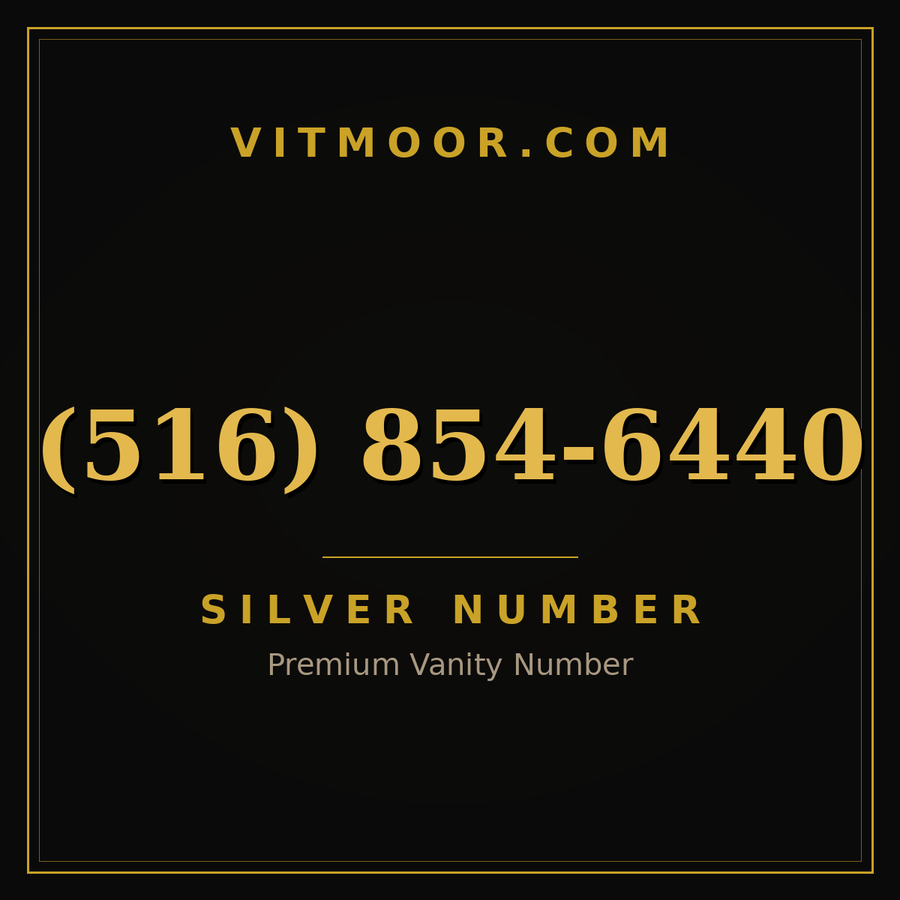 VITMOOR Silver premium number (516) 854-6440