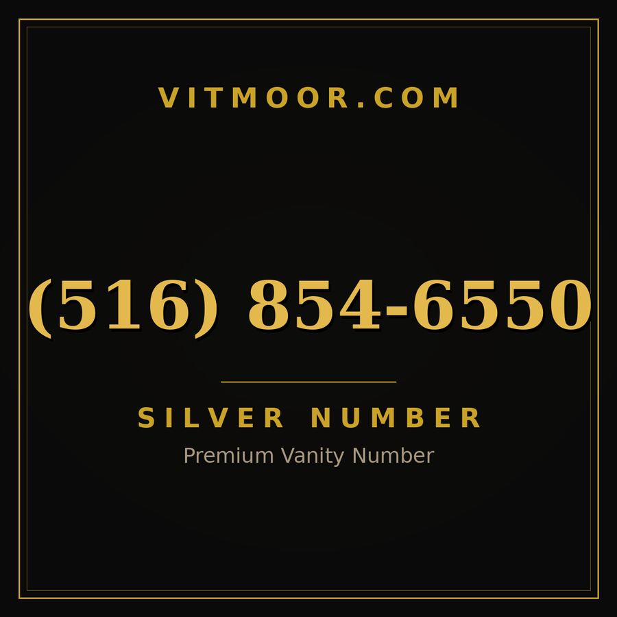 VITMOOR Silver premium number (516) 854-6550