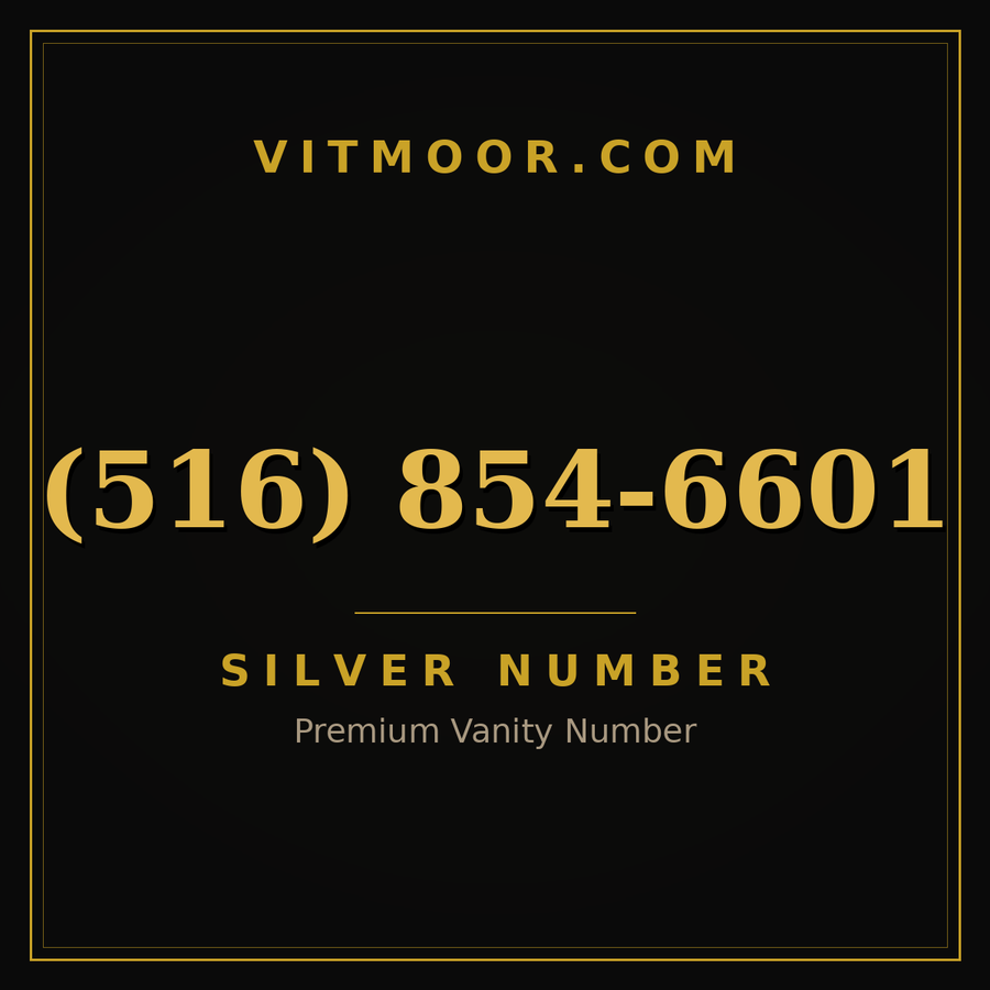VITMOOR Silver premium number (516) 854-6601