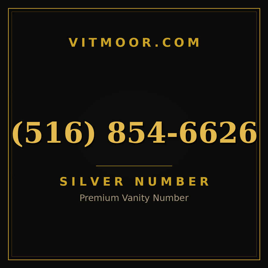 VITMOOR Silver premium number (516) 854-6626