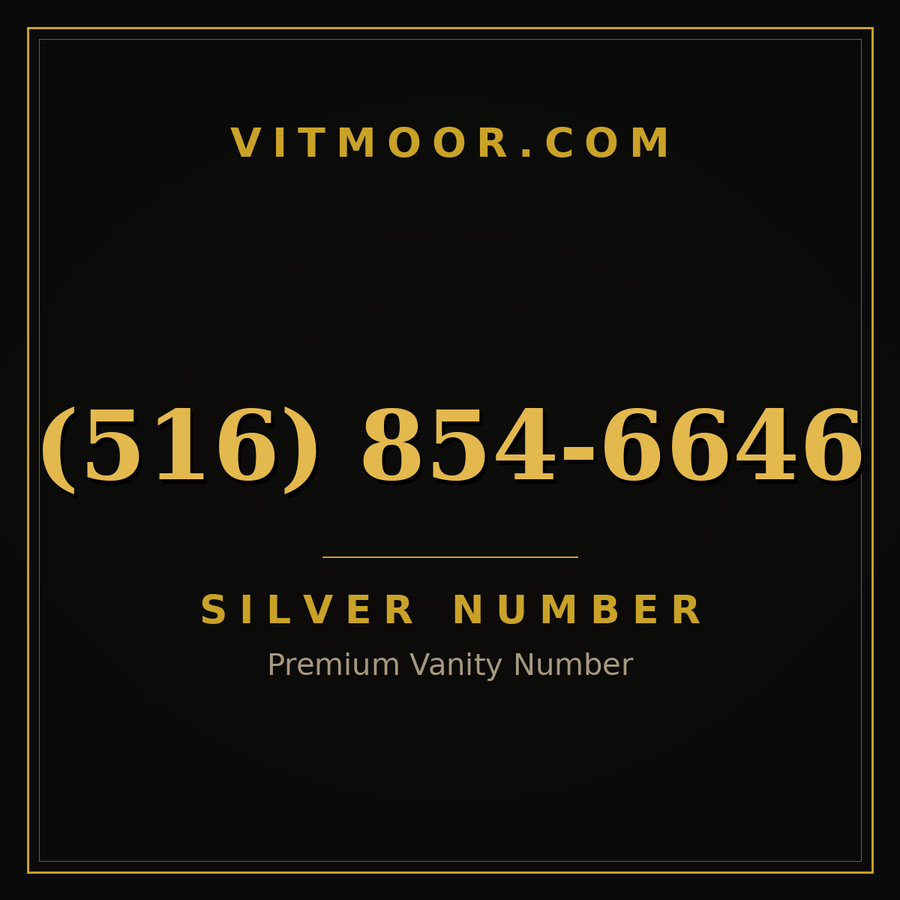 VITMOOR Silver premium number (516) 854-6646