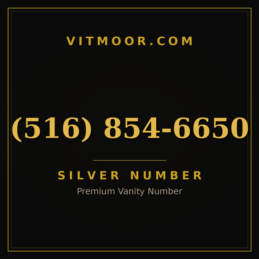 VITMOOR Silver premium number (516) 854-6650