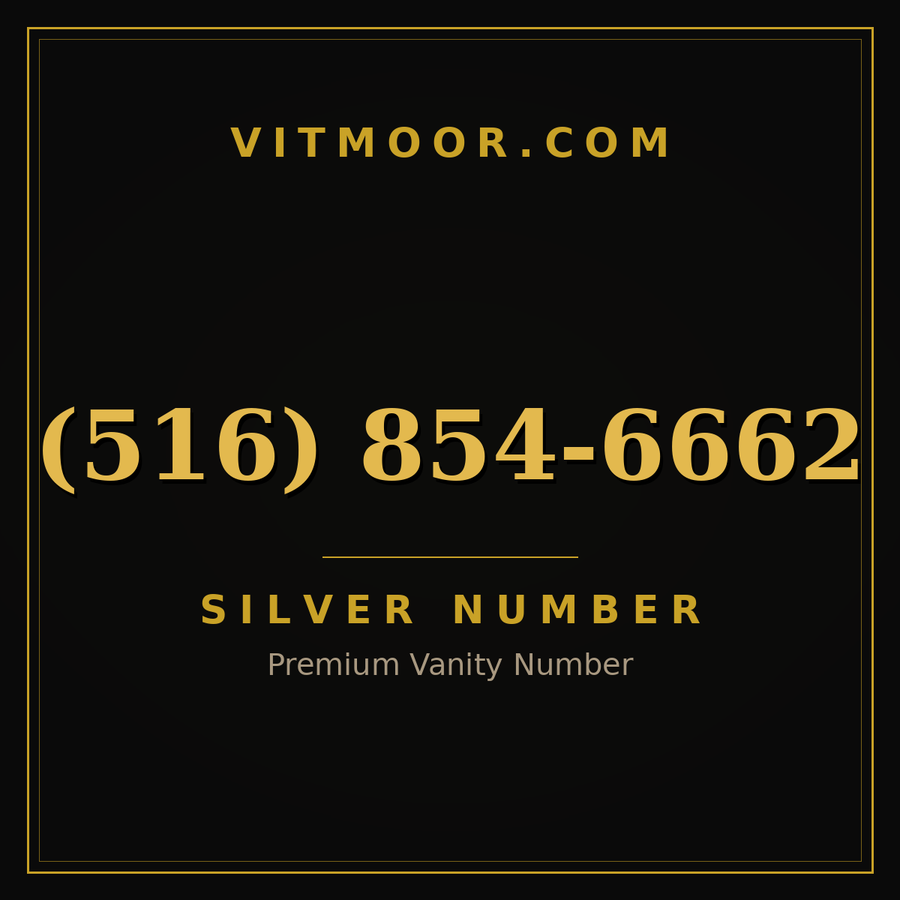 VITMOOR Silver premium number (516) 854-6662