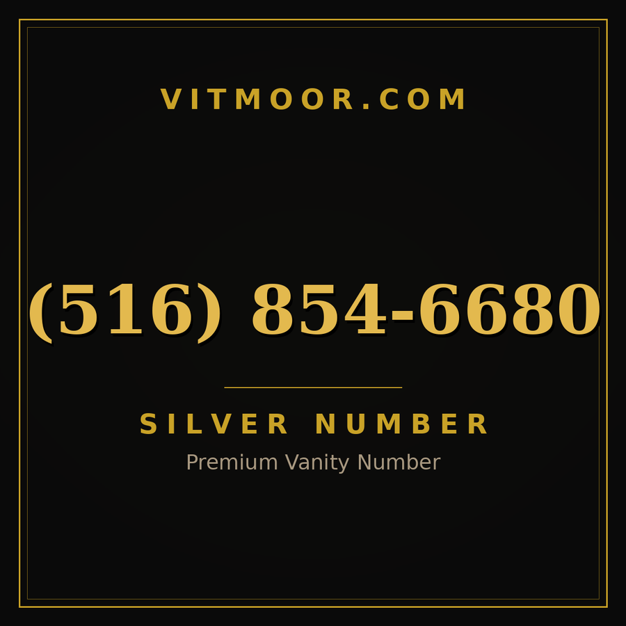 VITMOOR Silver premium number (516) 854-6680