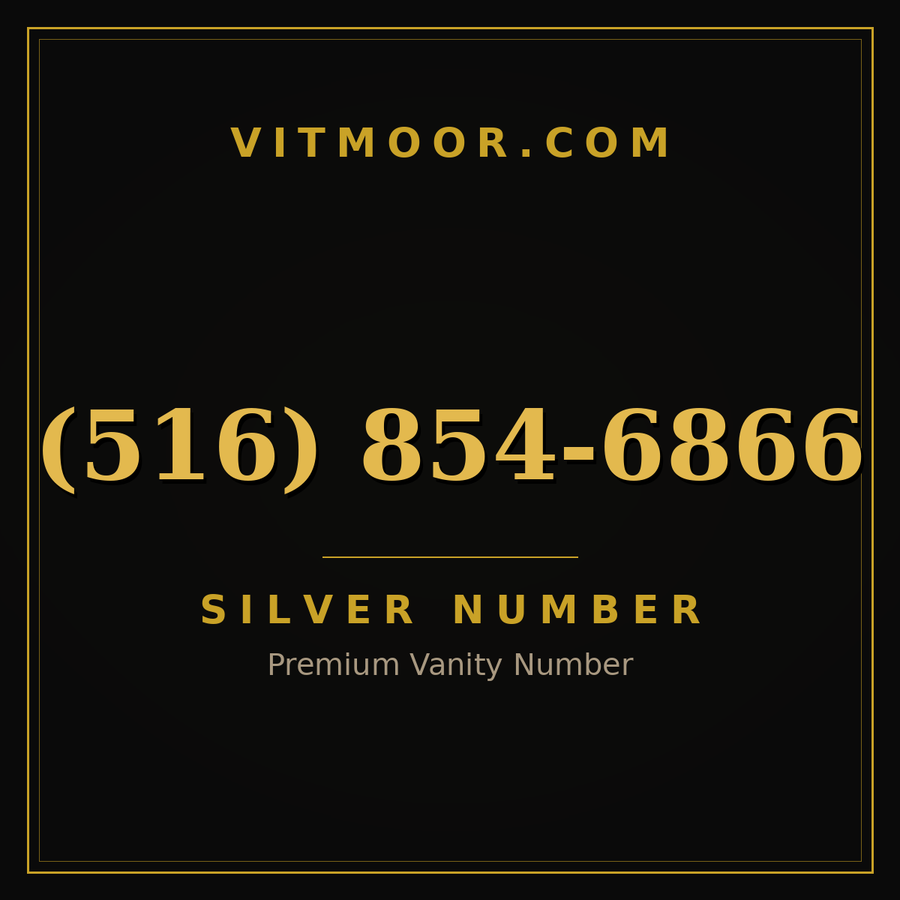 VITMOOR Silver premium number (516) 854-6866