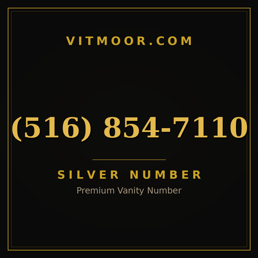 VITMOOR Silver premium number (516) 854-7110