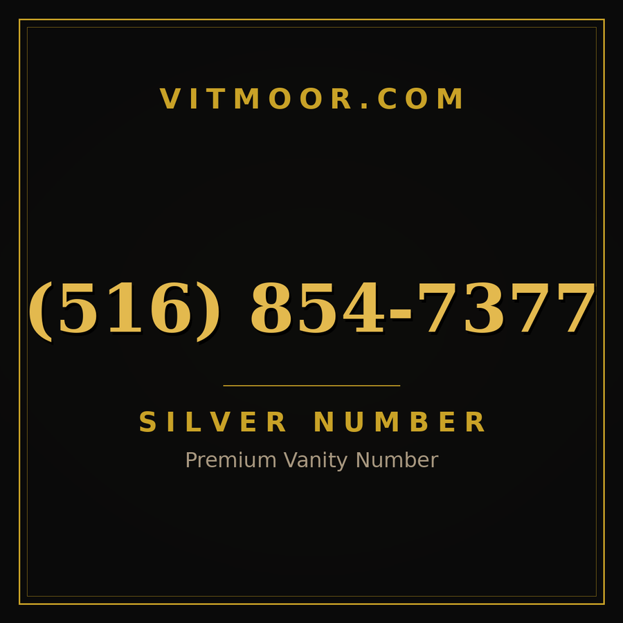 VITMOOR Silver premium number (516) 854-7377