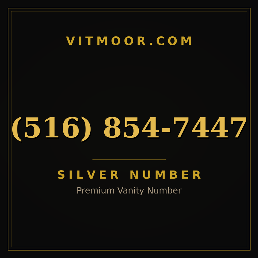 VITMOOR Silver premium number (516) 854-7447
